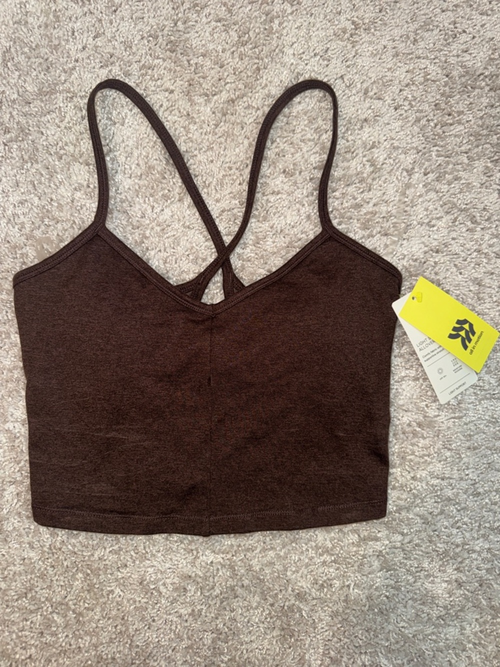 Longline bra/tank with removable cups